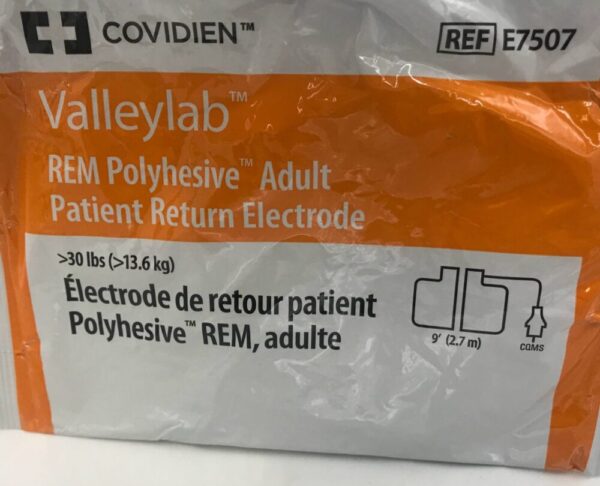 COVIDIEN E7507 Valleylab REM Polyhesive Adult Patient Return Electrode (X)