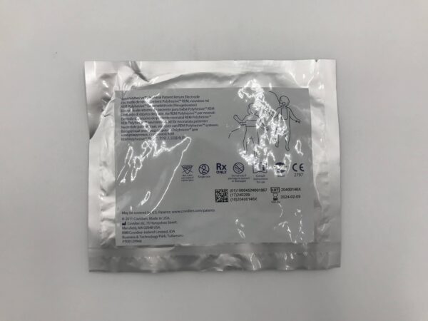 COVIDIEN E7512 Valleylab REM Polyhesive Neonatal Patient Return Electrode, 1-6Ibs (0.45-2.7 KG), 9' (2.7M) (X)