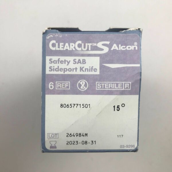 ALCON 8065771501 ClearCut Safety SAB Sideport Knife (6/Box)(X)