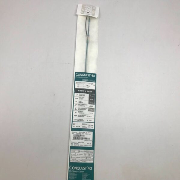 BARD CQF7564 CONQUEST 40 PTA Dilatation Catheter 5.8F x 6mm x 40mm (X)