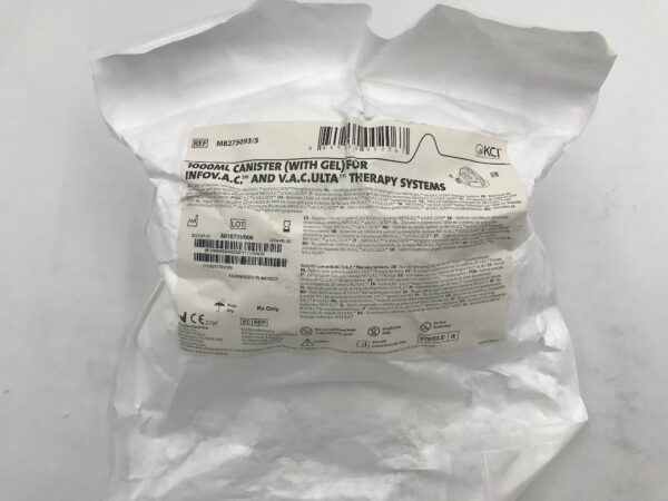 KCI M8275093 1000mL Canister (With Gel) For InfoV.A.C. And V.A.C.Ulta Therapy Systems (X)