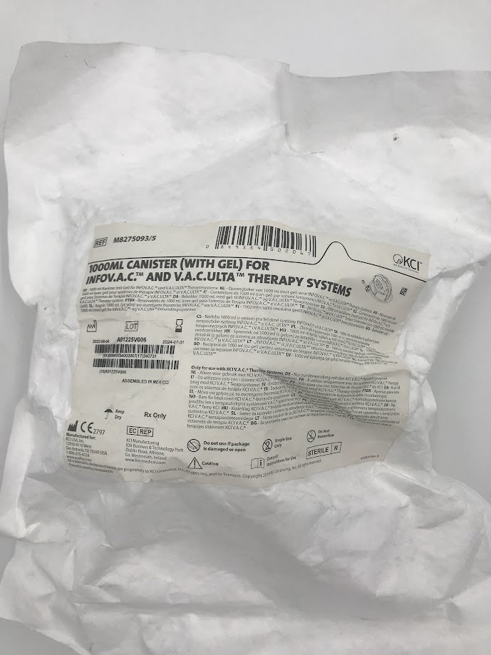KCI M8275093 1000mL Canister (With Gel) For InfoV.A.C. And V.A.C.Ulta Therapy Systems (X)