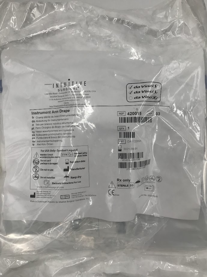 MICROTEK MEDICAL 420015 Intuitive Surgical Instrument Arm Drape (X)