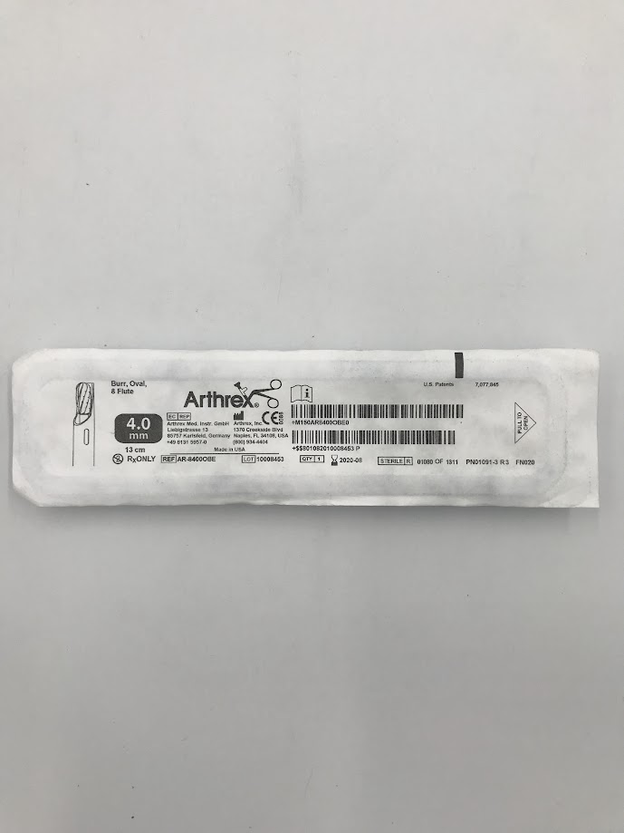 ARTHREX AR-8400OBE CoolCut Burr, Oval, 8 Flute, 4.0mm, 13cm (X)