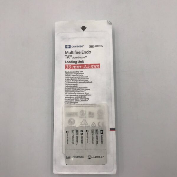 COVIDIEN 010911L Multifire Endo TA Auto Suture Loading Unit, 30mm-2.5mm (X)