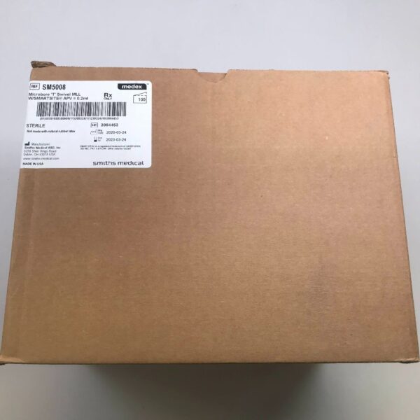 SMITHS MEDICAL SM5008 Microbore T Swivel MLL W/Smartsite APV=0.2mL (100/Cs)(X)