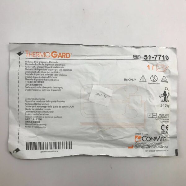 CONMED 51-7710 THERMOGARD  Pediatric Dual Dispersive Electrode (X)