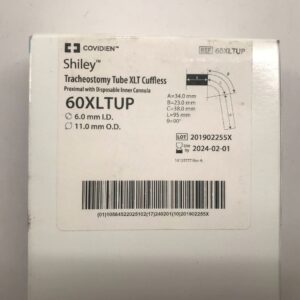 COVIDIEN 60XLTUP Shiley Tracheostomy Tube XLT Cuffless, Proximal