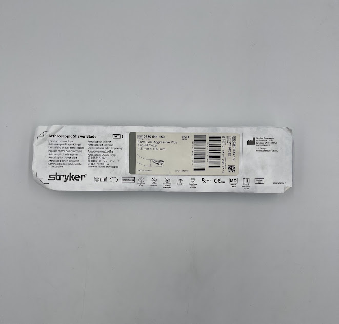STRYKER 0380-544-150 Arthroscopic Shaver Blade, Formula Aggressive Plus Angled Cutter, 4.5mm x 125mm (ID)