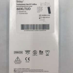 Ukiページ COVIDIEN 60XLTUD Shiley Tracheostomy Tube XLT Cuffless, Distal