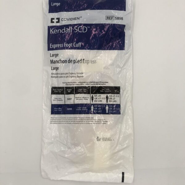 COVIDIEN 5898 Kendall SCD Express Foot Cuff, Large (X)