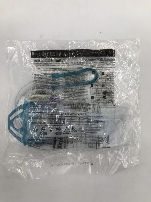 ZEVEX/ MOOG INF0500-A EnteraLite Infinity 500mL Enteral Pump Delivery Set w/ ENFit Connector System & Transitional Stepped Connector (X)