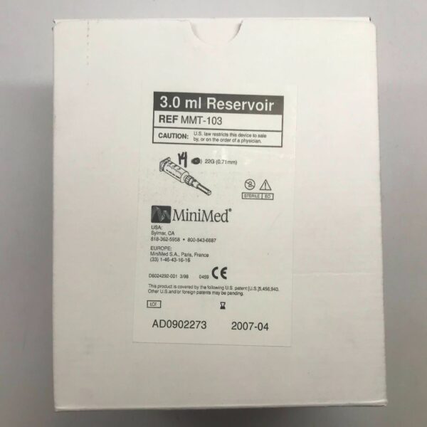 MINIMED MMT-103 3.0mL Reservoir (Box Of 14) (X)