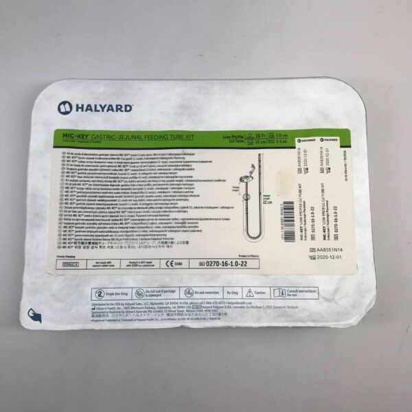 Halyard 0270-16-1.0-22 Mic-Key Gastric-Jejunal Feeding Kit D=16Fr,L=22cm (X)