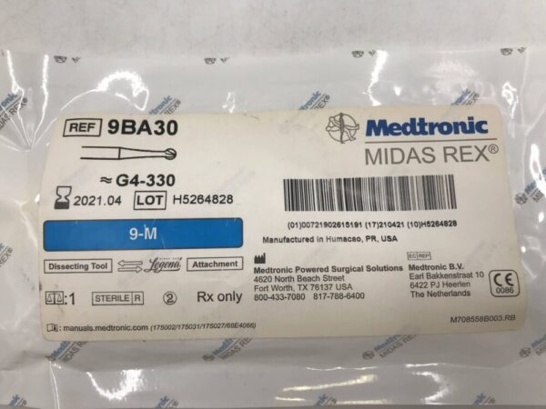 Medtronic 9BA30 Midas Rex G4-330 Dissecting Tool Legend 9-M (X)