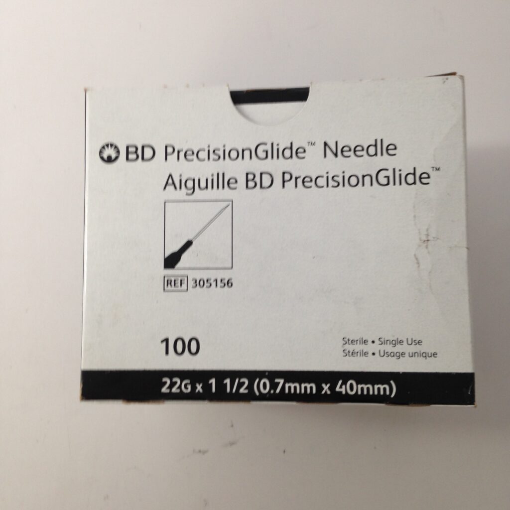 BD, 305156 BD PrecisionGlide Needle, Aiguille BD PrecisionGlide