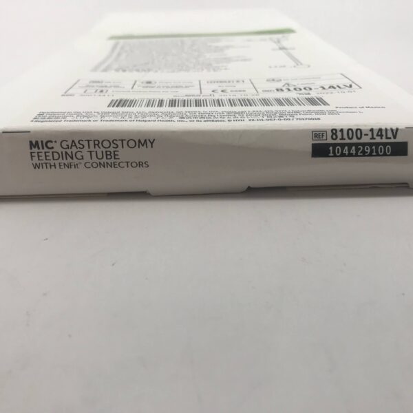 Halyard 8100-14LV MIC Gastrostomy Feeding Tube with Enfit Connectors D=14Fr BV=3-5ml