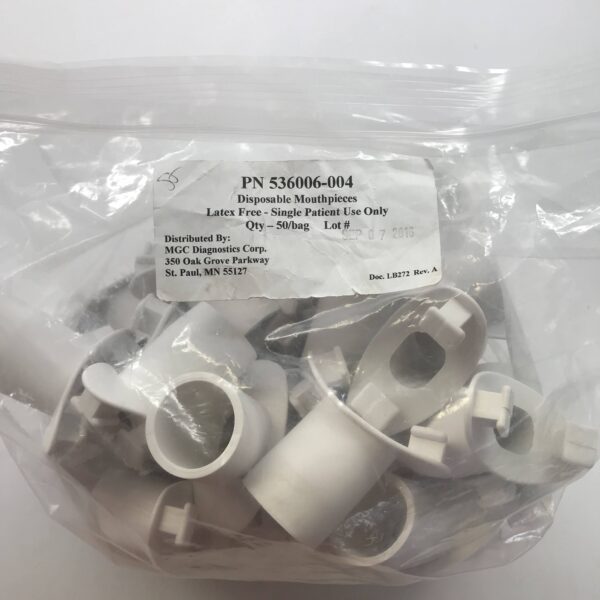 MGC Diagnostics 536006-004 Disposable MouthPieces Latex Free 50/Bag