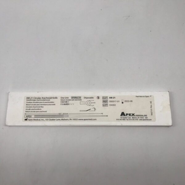 Apex Medical 050517-01 AM-21 Circular Arachnoid Knife Disposable (X)