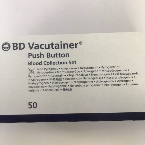 BD Vacutainer 367326 Push Button, Blood Collection Set (50\Box)
