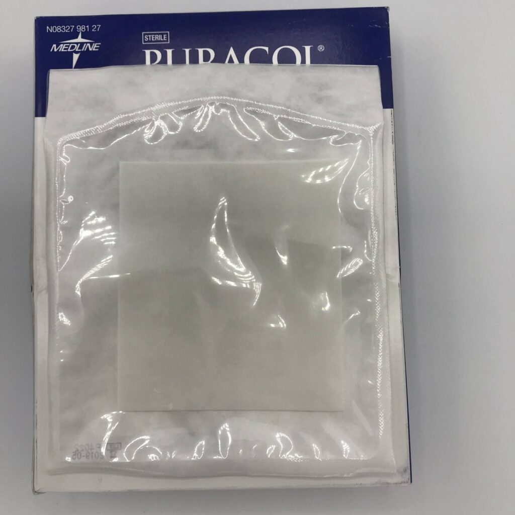 Medline MSC8544 Puracol, Microscaffold Collagen Wound Dressing 4" x 4.25"  (10/Box) (X) - GB TECH USA