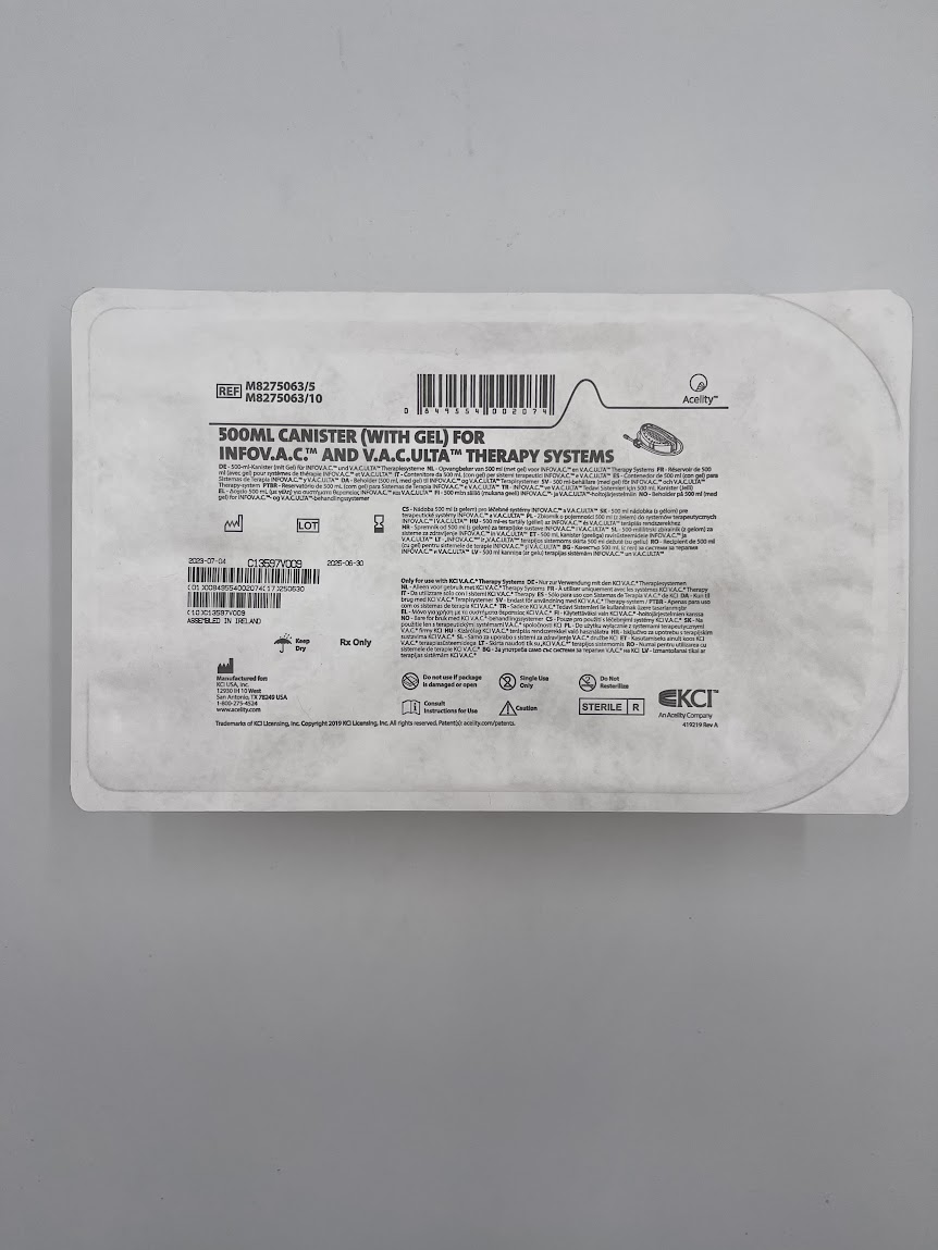 KCI M8275063 Canister for INFOV.A.C & V.A.C.ULTA Therapy Systems (X)