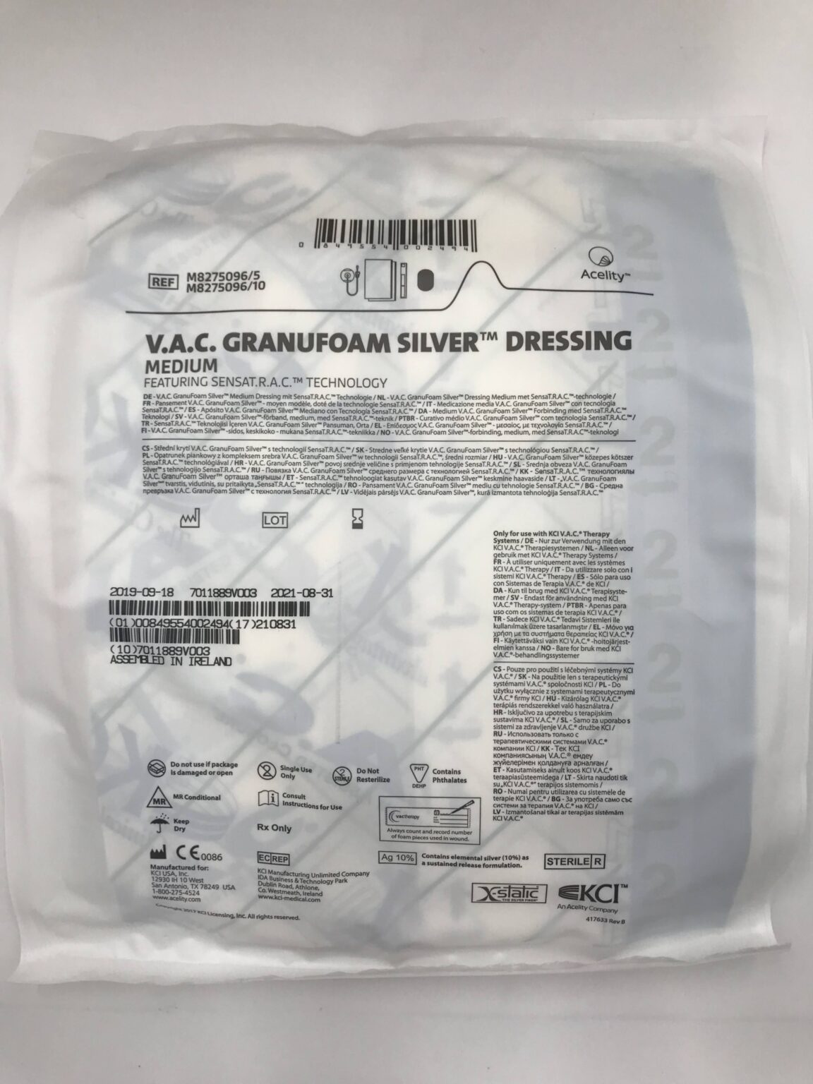 vac granufoam silver dressing 3M V.A.C. Granufoam Silver Dressing