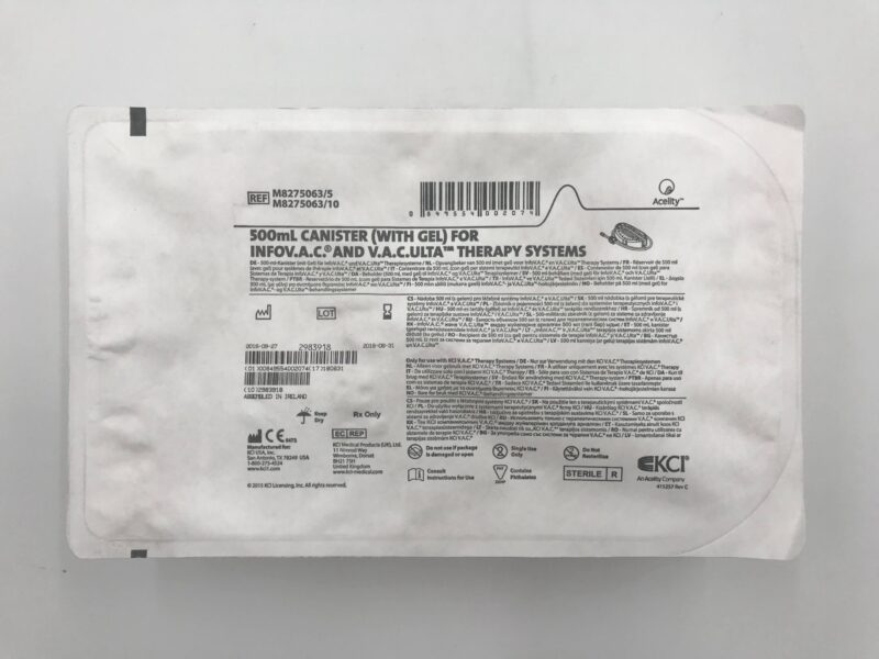 KCI M8275063 Canister for INFOV.A.C & V.A.C.ULTA Therapy Systems (X)