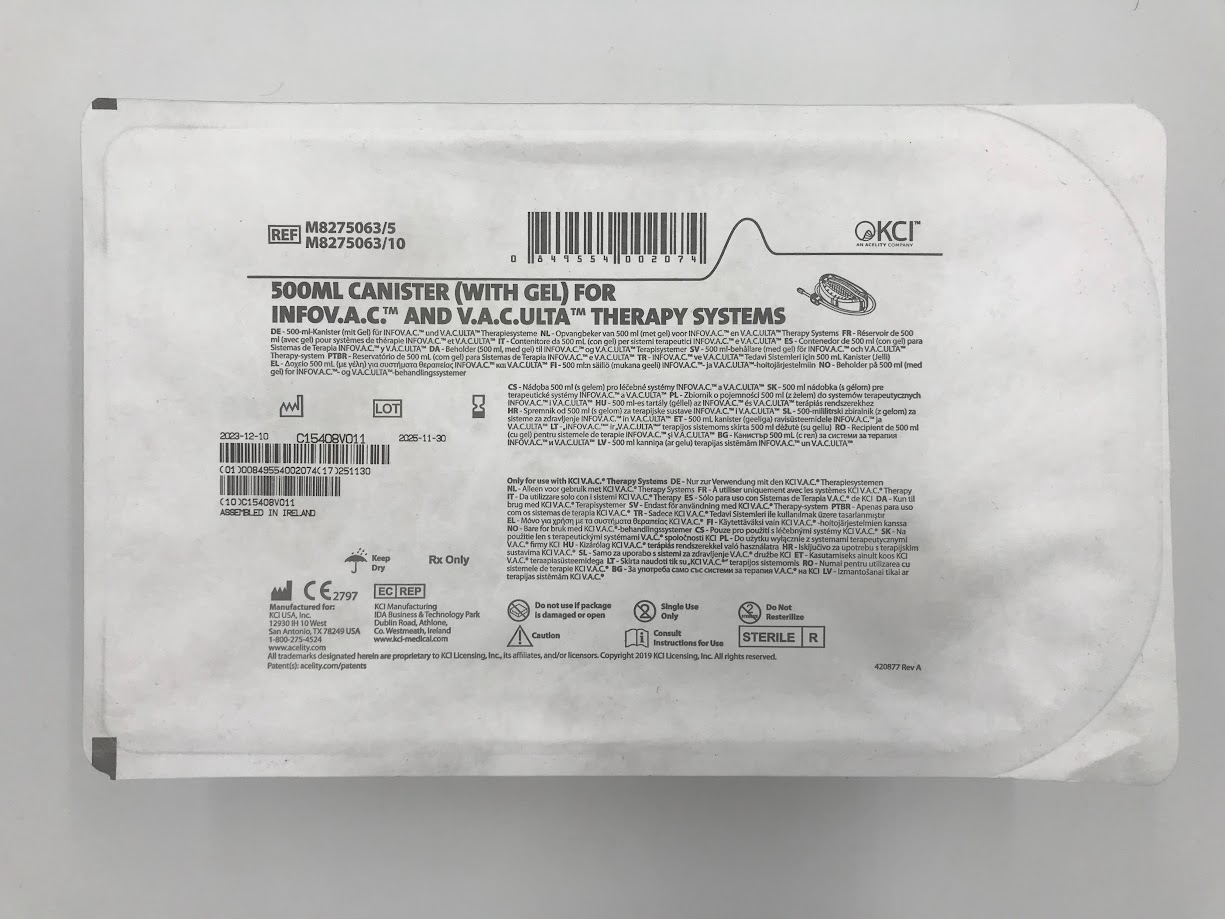 KCI M8275063 Canister for INFOV.A.C & V.A.C.ULTA Therapy Systems (X)
