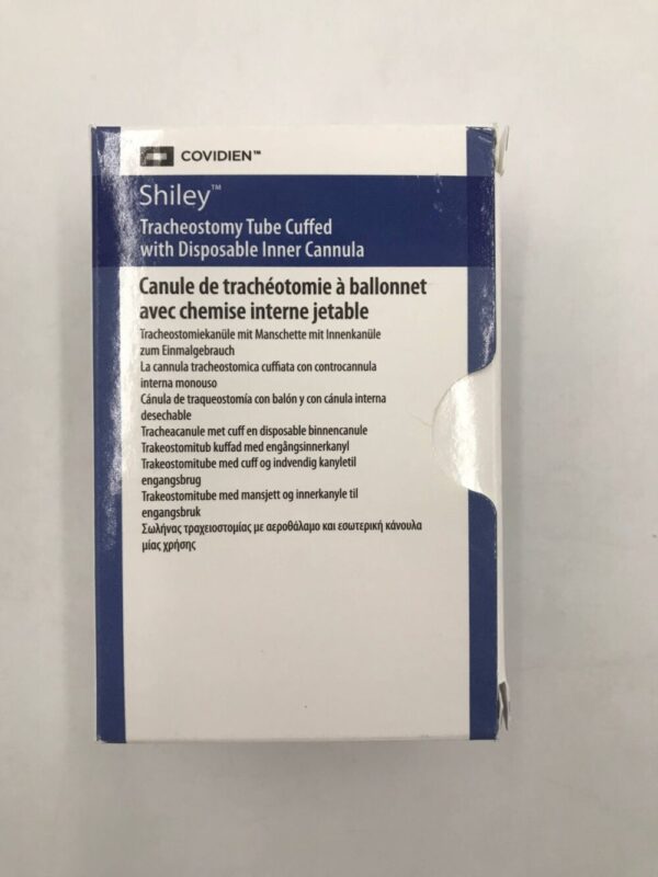 COVIDIEN 4DCT Shiley Tracheostomy Tube Cuffed With Disposable Inner Cannula, 5.0mm I.D.