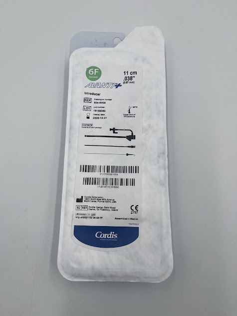 CORDIS 504-606X Avanti+Introducer, 6F 11cm (X)