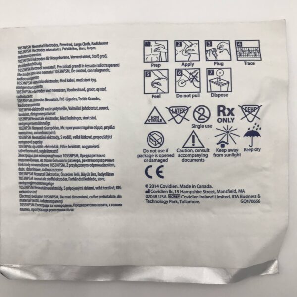 COVIDIEN 31424719 Kendall Neonatal Electrodes, Large (3/Pkg)(X)