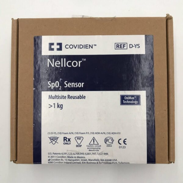Covidien D-YS Nellcor OxiMax Technology Sp02 Sensor, Multisite Reusable