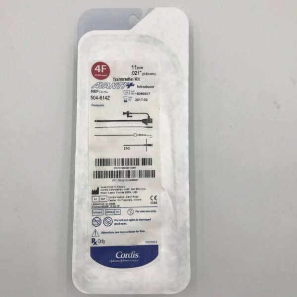 Cordis 504-614Z Avanti+ Introducer Transradial Kit, 4F (x)