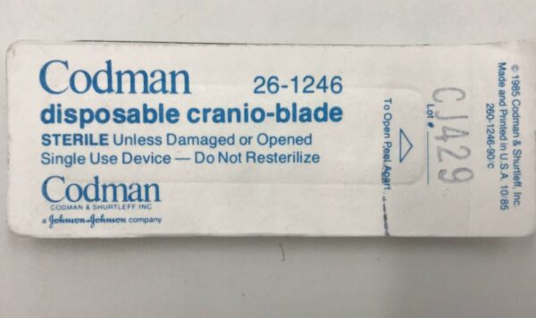 CodMan 26-1246 Disposable Cranio-Blade