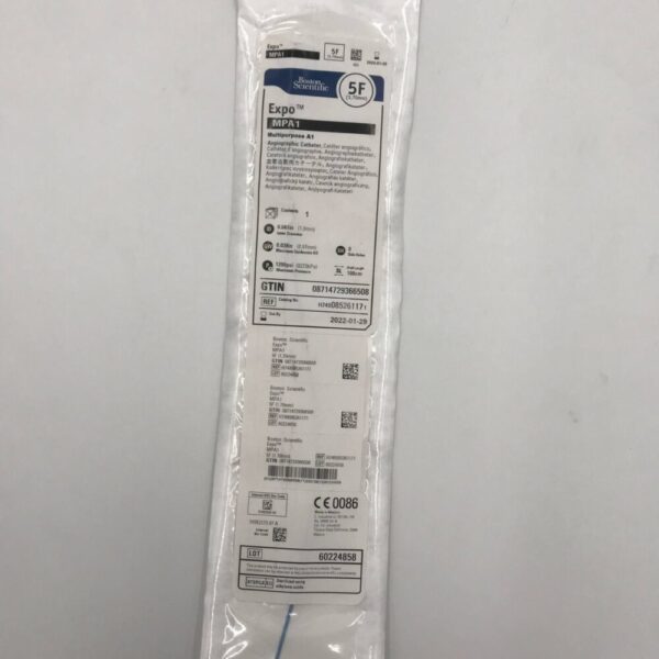 Boston Scientific 08526117 Expo MPA 1 Multipurpose A1 Angiographic Catheter, 5F (x)