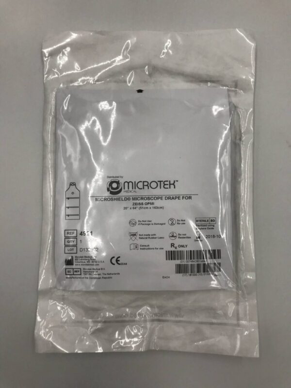 Microtek Medical 4921 Microshield Microscope Drape For Zeiss OPMI 20inx64in (x)