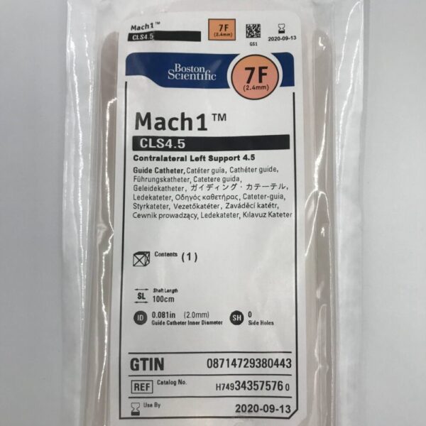 Boston Scientific 34357576 Mach1 CLS4.5 Contralateral Left Support Guide Catheter, 7F (x)