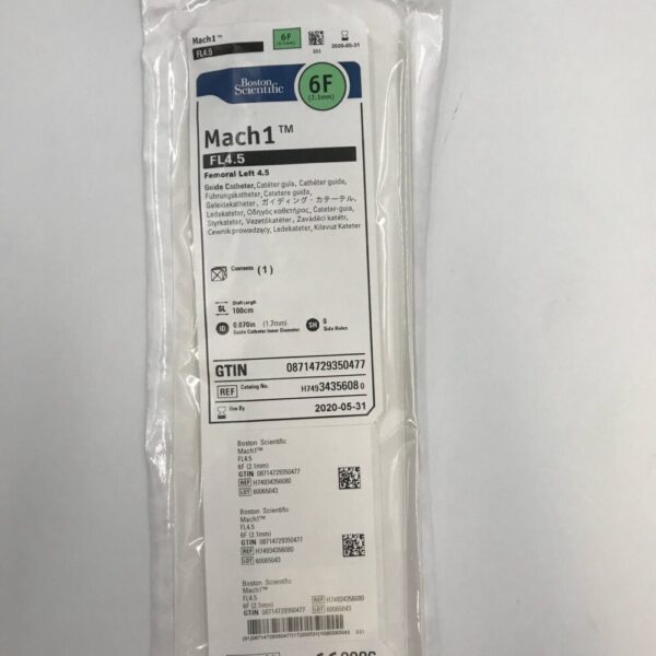 Boston Scientific 3435608 Mach1 FL4.5 Femoral Left 4.5, Guide Catheter, 6F (x)
