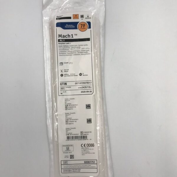 Boston Scientific 3435719 Mach1 AL1 Amplatz Left 1 Guide Catheter, 7F (x)