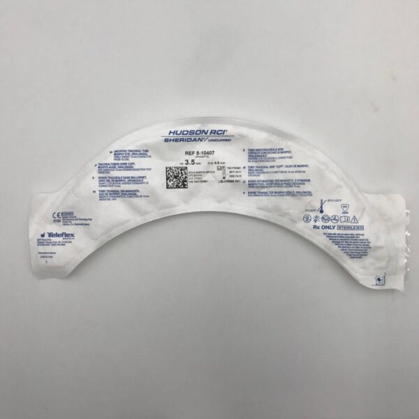 TeleFlex 5-10407 Hudson RCI Uncuffed Tracheal Tube Murphy Eye, 3.5mm