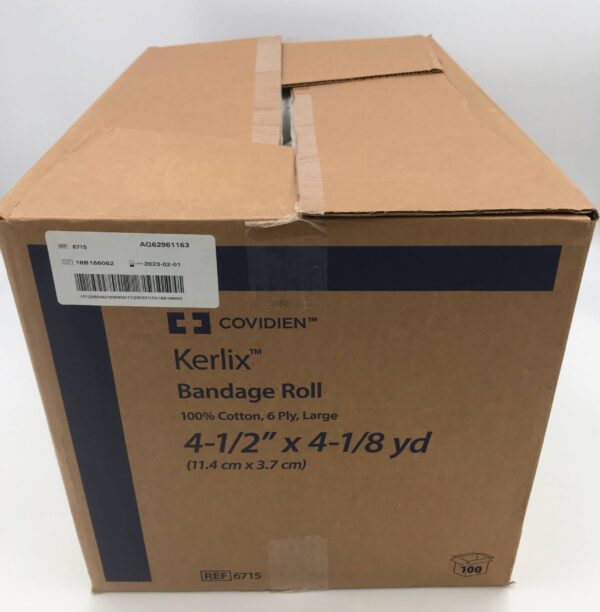 Covidien 6715 Kerlix Bandage Roll, Large, 4-1/2inx4-1/8yd (100/Case) (X)