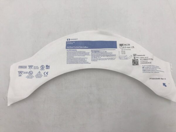 Covidien 86236 Shiley Oral/Nasal Tracheal Tube Cuffless, 4mm