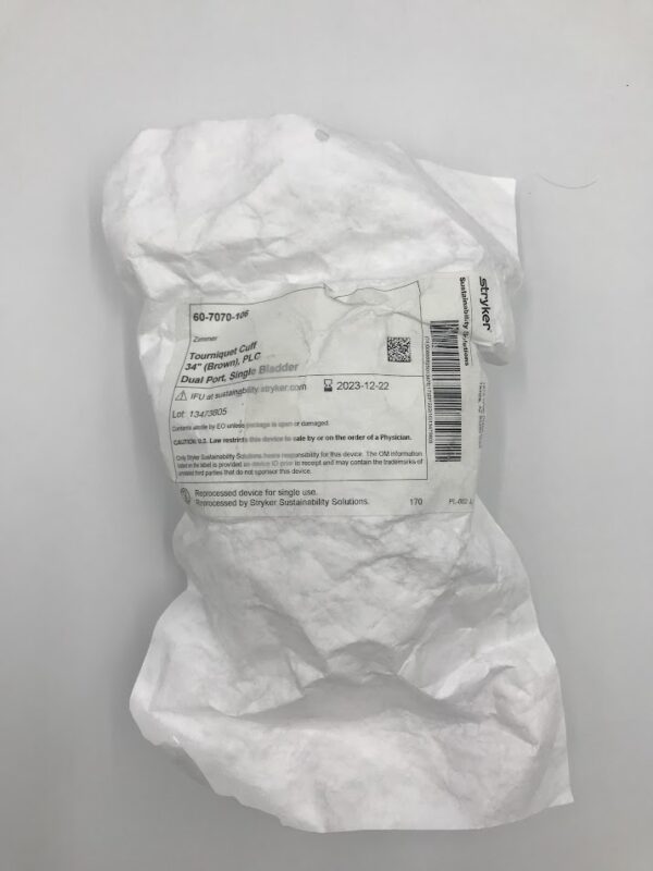 ZIMMER 60-7070-106 Tourniquet Cuff, 34in Dual Port, Single Bladder (Reprocessed) (x)
