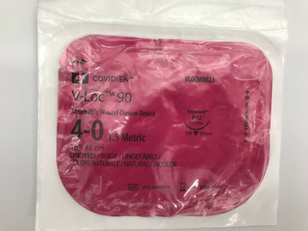 COVIDIEN VL0CM0023 V-Loc 90 Absorbable Wound Closure Device 4-0 Undyed (X)