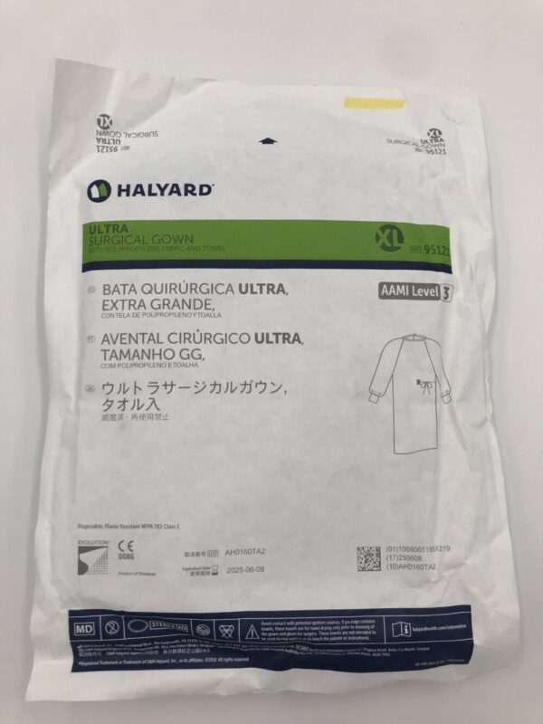 HALYARD 95121 Ultra Surgical Gown XL, AAMI Level 3