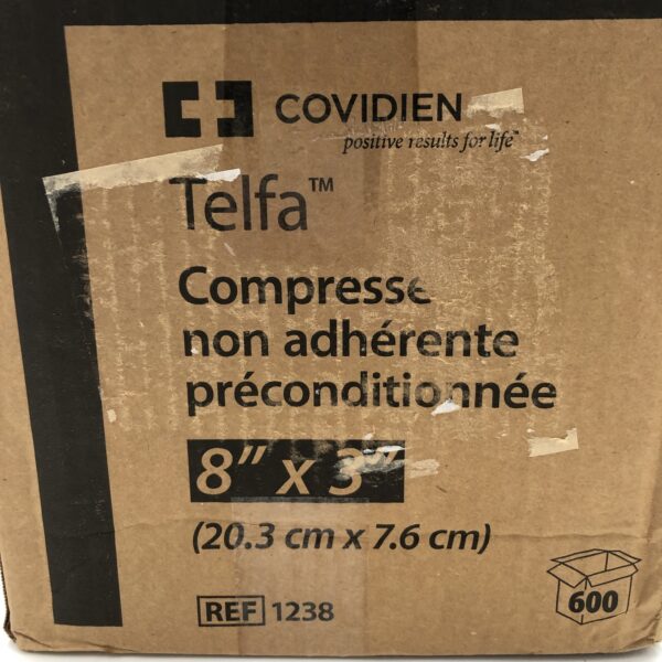 Covidien 1238 Telfa Non-Adherent Pad Prepack, 8inx3in (600/Case) (x)