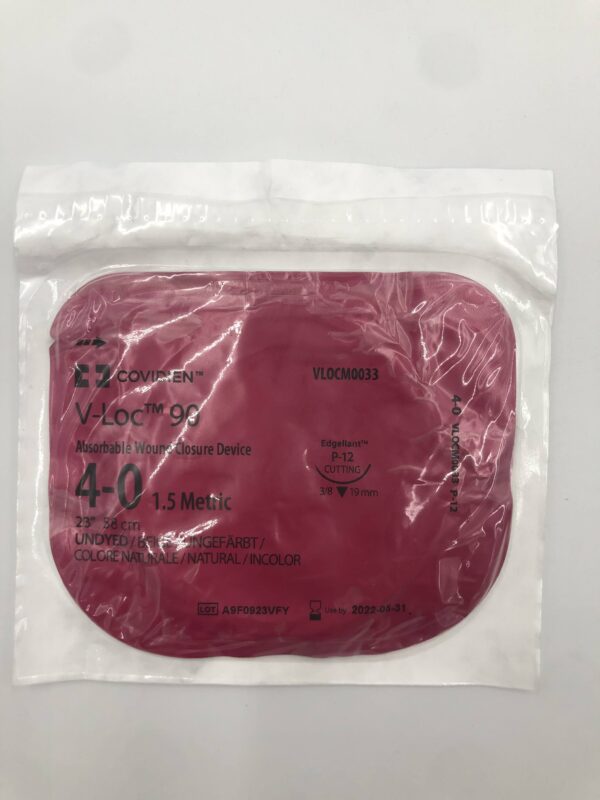 COVIDIEN VL0CM0033 V-Loc 90 Absorbable Wound Closure Device 4-0 Undyed (X)
