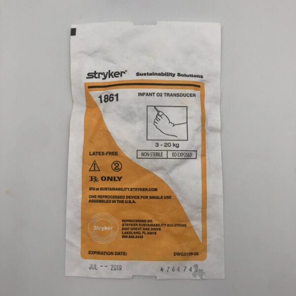 STRYKER 1861 Infant O2 Transducer 3-20kg (Reprocessed Stryker) (X)