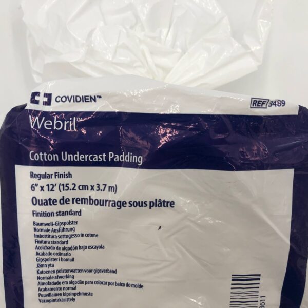 COVIDIEN 3489 Webril Cotten Undercast Padding Regular Finish 6in x 12ft (PKG/6)